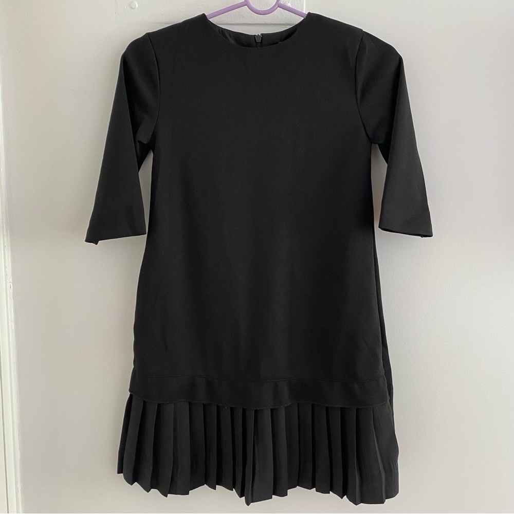 Fraze Girls Pleated Hem Dress 3/4 Sleeves Size 8 NWT